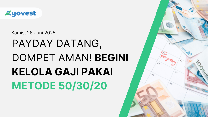 Banner Alokasi Gaji dengan metode 50/30/20
