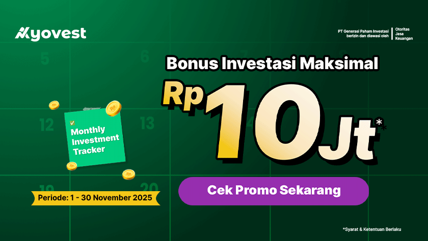 Portofolio Naik Level! Raih Bonus hingga Rp10 Juta dengan Promo Investasi Regular di Ayovest