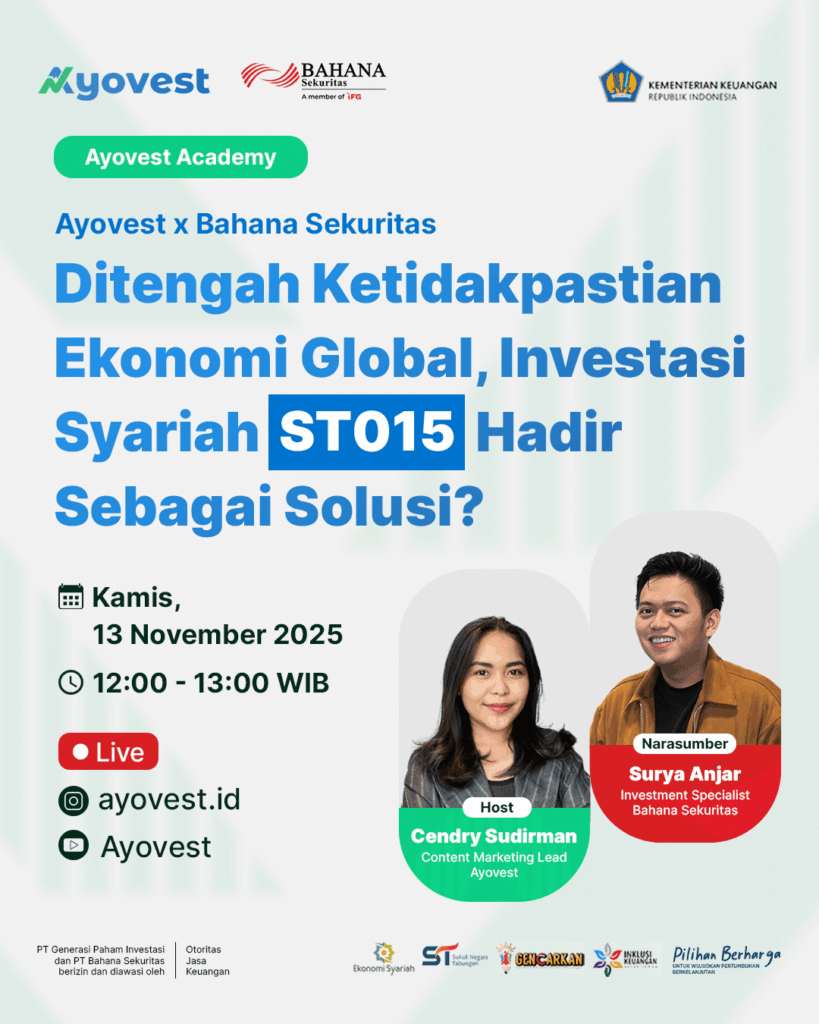 poster live stream ayovest x bahana sekuritas