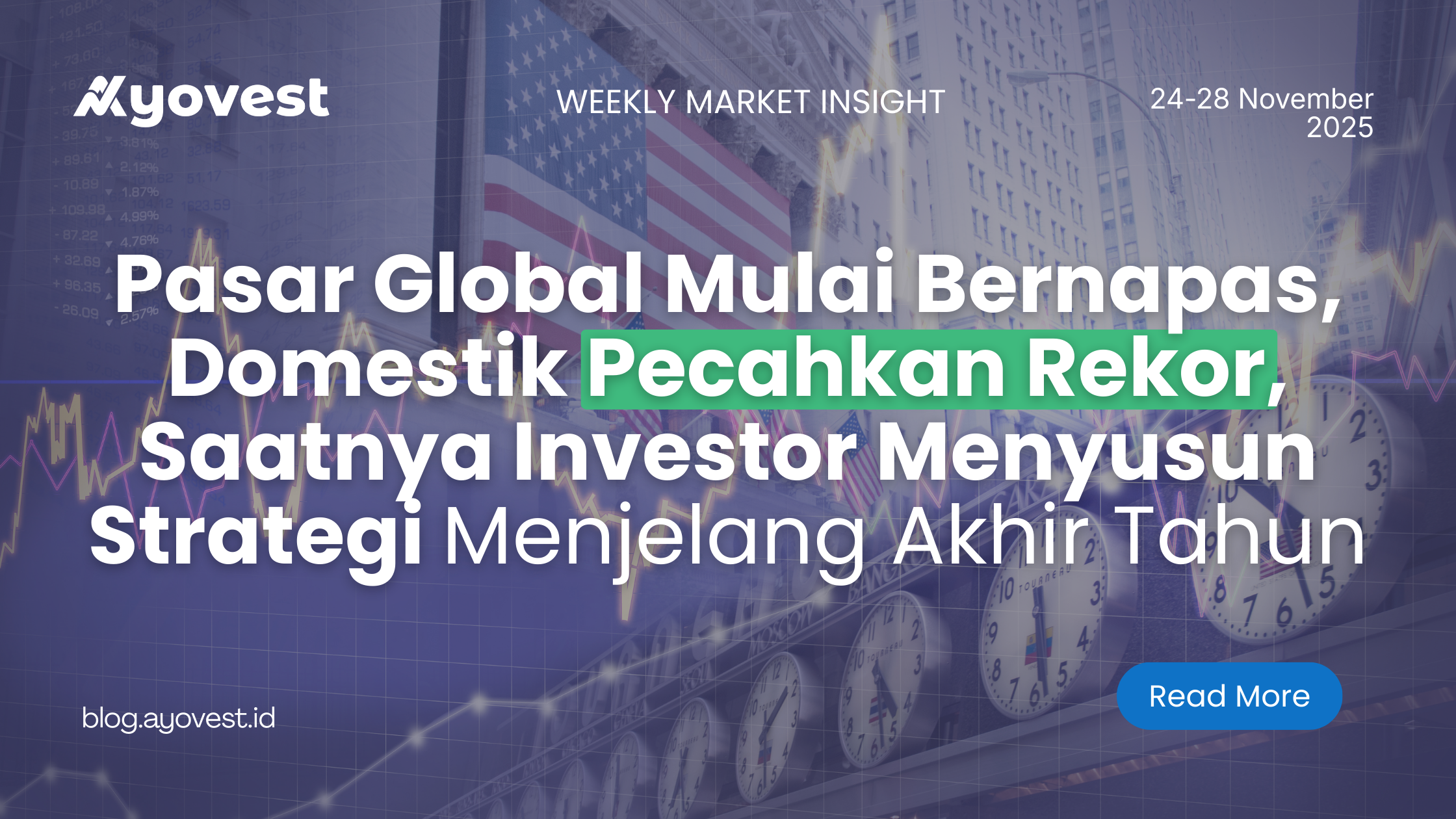 Ayovest Weekly Market Insight : Pasar Global Mulai Bernapas, Domestik Pecahkan Rekor, Saatnya Investor Menyusun Strategi Menjelang Akhir Tahun