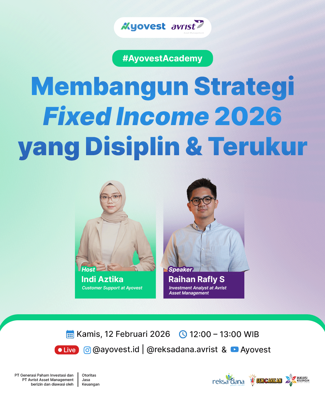 live streaming Ayovest dan Avrist Asset Management