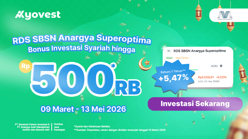 Investasi Syariah dengan Bonus Investasi hingga 500 RIBU!